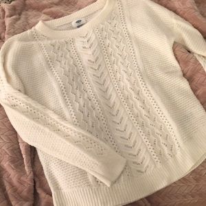 Cream knit sweater